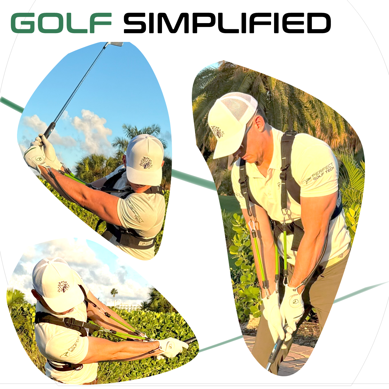 Swing Band Golf Training Aid (Includes Golf Gloves) Adult Men Size