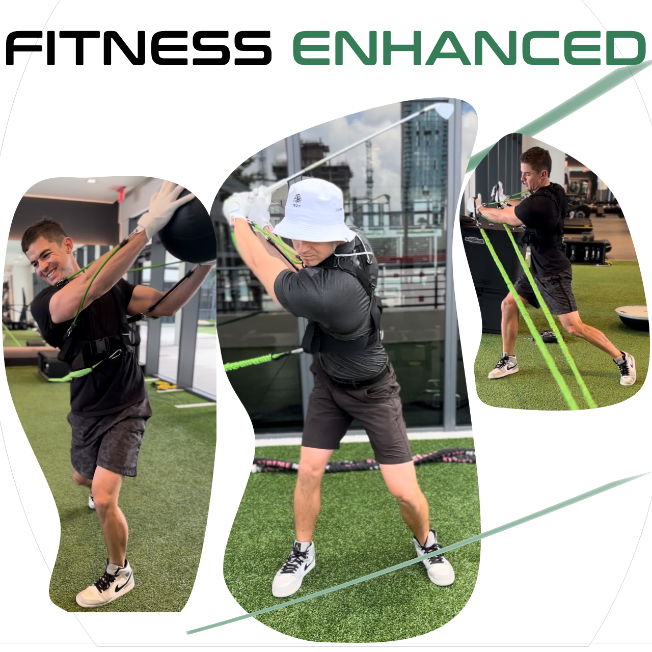 Swing Band Golf Training Aid (Includes Golf Gloves) Adult Men Size